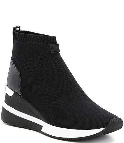 michael kors skylar booties|michael kors skyler wedge sneakers.